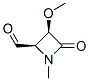 2-Azetidinecarboxaldehyde, 3-methoxy-1-methyl-4-oxo-, (2R,3R)- (9CI) Structure