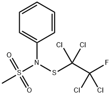 N-phenyl-N-[(1,1,2,2-tetrachloro-2-fluoroethyl)thio]methanesulphonamide 结构式