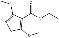 3,5-Bis(methylthio)-4-isothiazolecarboxylic acid ethyl ester,2273-03-2,结构式
