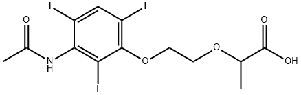 2-[2-(3-acetamido-2,4,6-triiodo-phenoxy)ethoxy]propanoic acid|