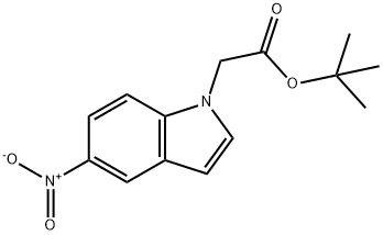 tert-Butyl (5-nitro-1H-indol-1-yl)acetate 化学構造式