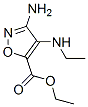 5-Isoxazolecarboxylicacid,3-amino-4-(ethylamino)-,ethylester(9CI) Structure