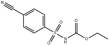 [(4-CYANOPHENYL)SULFONYL]-CARBAMIC ACID ETHYL ESTER Struktur