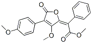 2-Phenyl-2-[(2E)-3-methoxy-4-(4-methoxyphenyl)-5-oxo-2,5-dihydrofuran-2-ylidene]acetic acid methyl ester Struktur