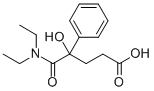 Glutaramic acid, N,N-diethyl-4-hydroxy-4-phenyl- Struktur