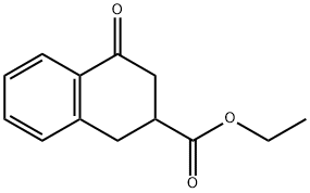 1,2,3,4-Tetrahydro-4-oxo-2-naphthalenecarboxylic acid ethyl ester Struktur