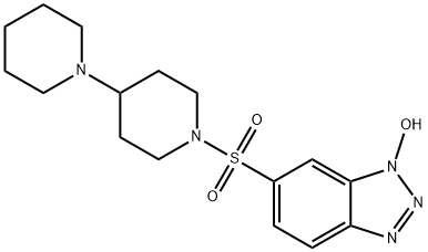 6-([1,4'-双哌啶]-1'-基磺酰基)-1H-苯并[D][1,2,3]三唑-1-醇 结构式