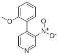 3-ニトロ-4-(2-メトキシフェニル)ピリジン 化学構造式