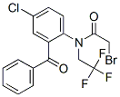 N-(2-benzoyl-4-chlorophenyl)-2-bromo-N-(2,2,2-trifluoroethyl)acetamide  Structure