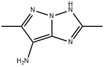 3H-Pyrazolo[1,5-b][1,2,4]triazol-7-amine,  2,6-dimethyl- Struktur