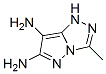 1H-Pyrazolo[5,1-c]-1,2,4-triazole-6,7-diamine,  3-methyl-,227611-33-8,结构式