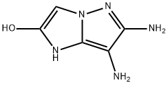 1H-Imidazo[1,2-b]pyrazol-2-ol,  6,7-diamino- Structure