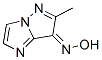 7H-Imidazo[1,2-b]pyrazol-7-one,  6-methyl-,  oxime Struktur