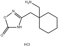 3-{[2-(AMINOMETHYL)CYCLOHEXYL]METHYL}-1,2,4-OXADIAZOL-5(4H)-ONE HYDROCHLORIDE Struktur
