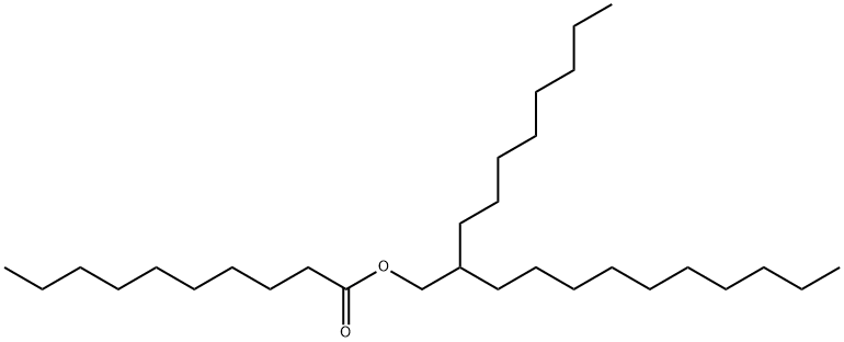デカン酸2-オクチルドデシル 化学構造式