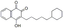 3-(5-cyclohexylpentyl)-4-hydroxy-naphthalene-1,2-dione 结构式