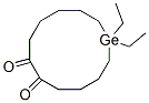 1,1-ジエチルゲルマシクロドデカン-6,7-ジオン 化学構造式