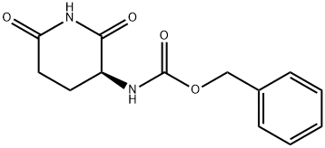 (S)-3-N-CBZ-氨基-2,6-二氧哌啶 结构式