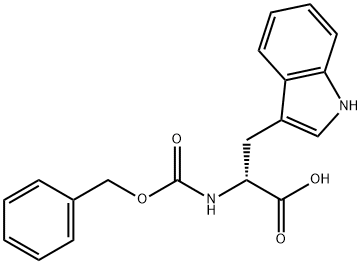Nα-カルボベンゾキシ-D-トリプトファン 化学構造式