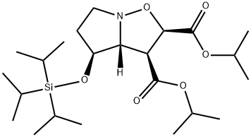 (2R,3S,3aR,4S)-2,3-bis(isopropyloxycarbonyl)-4-[(triisopropyl)silyloxy]hexahydropyrrolo[1,2-b]isoxazole,227954-57-6,结构式