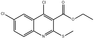 ETHYL 4,6-DICHLORO-2-(METHYLTHIO)QUINOLINE-3-CARBOXYLATE