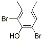 2,6-ジブロモ-3,4-ジメチルフェノール 化学構造式