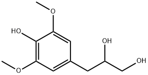3-(4-羟基-3,5-二甲氧基苯基)-1,2-丙二醇, 22805-15-8, 结构式