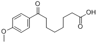 8-(4-メトキシフェニル)-8-オキソオクタン酸 化学構造式