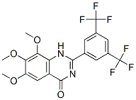 4(1H)-Quinazolinone,  2-[3,5-bis(trifluoromethyl)phenyl]-6,7,8-trimethoxy-  (9CI) 结构式