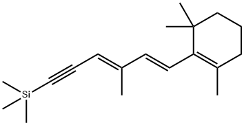 1,3,3-TriMethyl-2-[(1E,3E)-3-Methyl-6-(triMethylsilyl)-1,3-hexadien-5-yn-1-yl]-cyclohexene Struktur