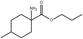 Cyclohexanecarboxylic acid, 1-amino-4-methyl-, propyl ester (9CI) 结构式