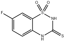 7-Fluoro-2H-1,2,4-benzothiadiazine-3(4H)-thione 1,1-dioxide Struktur