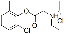 (2-chloro-6-methyl-phenoxy)carbonylmethyl-diethyl-azanium chloride Structure