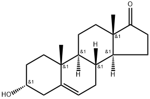 3α-ヒドロキシアンドロスタ-5-エン-17-オン 化学構造式