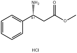(R)-3-氨基-3-苯基丙酸甲酯盐酸盐, 22838-46-6, 结构式