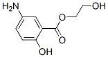 Benzoic acid, 5-amino-2-hydroxy-, 2-hydroxyethyl ester (9CI) Struktur