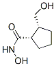 Cyclopentanecarboxamide, N-hydroxy-2-(hydroxymethyl)-, (1S,2R)- (9CI) Struktur