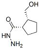 Cyclopentanecarboxylic acid, 2-(hydroxymethyl)-, hydrazide, (1S,2R)- (9CI) Struktur