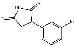 2-(m-ブロモフェニル)スクシンイミド 化学構造式