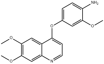 4-(6,7-DiMethoxyquinolin-4-yloxy)-2-MethoxybenzenaMine Struktur