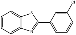 2-(3-クロロフェニル)ベンゾチアゾール 化学構造式