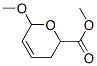 3,6-Dihydro-6-methoxy-2H-pyran-2-carboxylic acid methyl ester Structure