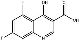 5,7-DIFLUORO-4-HYDROXY-QUINOLINE-3-CARBOXYLIC ACID,228728-18-5,结构式