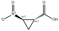 Cyclopropanecarboxylic acid, 2-nitro-, (1R,2R)-rel- (9CI) Structure