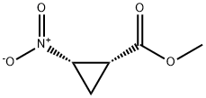 Cyclopropanecarboxylic acid, 2-nitro-, methyl ester, cis- (8CI) Structure