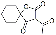 3-Acetyl-1-oxaspiro[4.5]decane-2,4-dione,22884-85-1,结构式