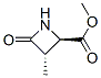 2-Azetidinecarboxylicacid,3-methyl-4-oxo-,methylester,(2R,3S)-(9CI) Structure