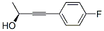 3-Butyn-2-ol,4-(4-fluorophenyl)-,(2S)-(9CI) Structure