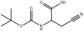 Alanine, 3-cyano-N-[(1,1-dimethylethoxy)carbonyl]- (9CI) Struktur