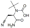 Carbamic acid, [(1R)-2-amino-1-(cyanomethyl)-2-oxoethyl]-, 1,1-dimethylethyl Struktur